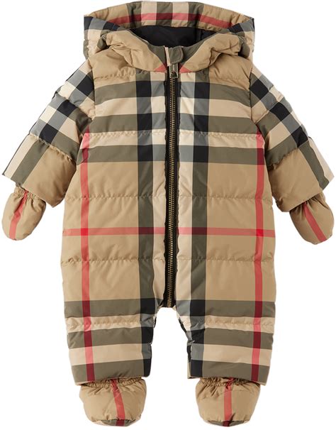 burberry newborn outfit girl|Burberry snowsuit baby girl.